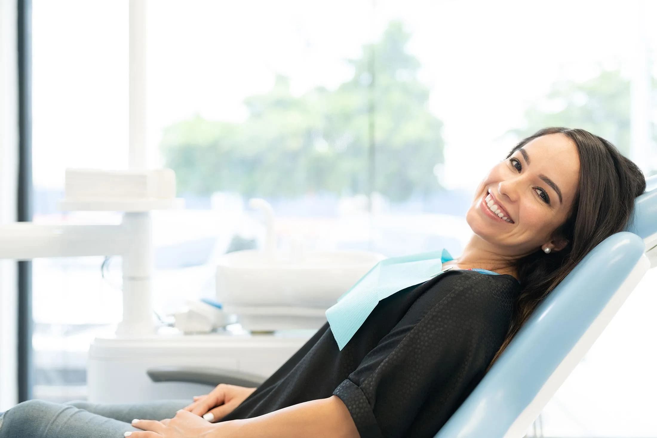 Patient arriving at our dental office